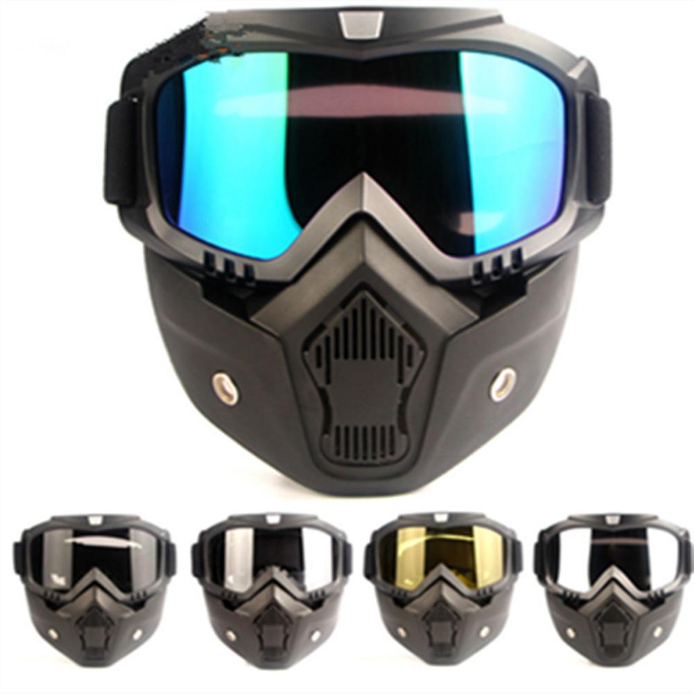 Motorrad Helm Maske Reit aus-Straße Ausrügestochen draussen Militärischen Enthusiasten CS Brille Maske