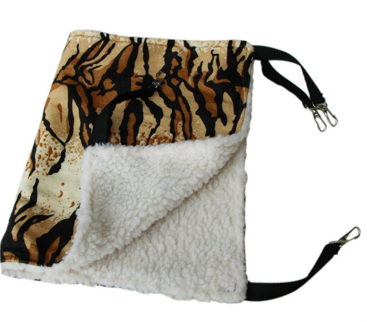 Lit pour chat en coton et lin, série en laine d'agneau, tour à pois étoile léopard, solide, populaire, lit doux pour chat,: Tiger / 53x35cm