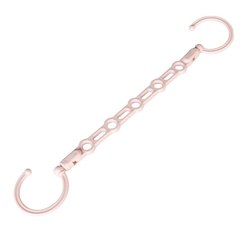 1 pcs Folding Rotating 5 in 1 Storage hanger Coat Storage Rack Magic Clothes Hanger Multifunction Clothes Holder Storage hangers: Pink