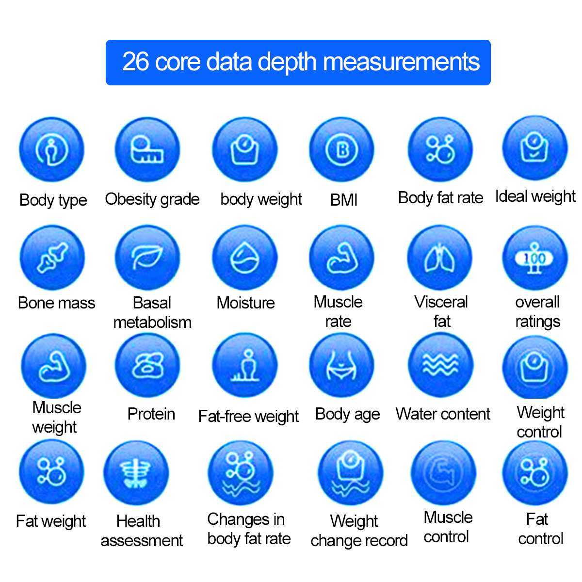 Body Fat Scale Floor Scientific Smart Electronic LCD LED Digital Weight Bathroom Balance bluetooth APP for Android or IOS