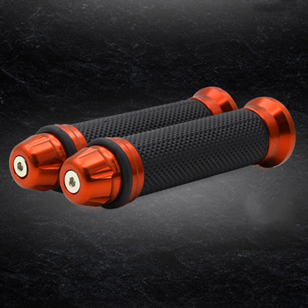 1 Pair 7/8'' Anti-Slip Motorcycle grips hand Handlebar Bar Grips Bicycle Rubber Mountain Cycle Handle Handlebar Bar Grips: Ivory