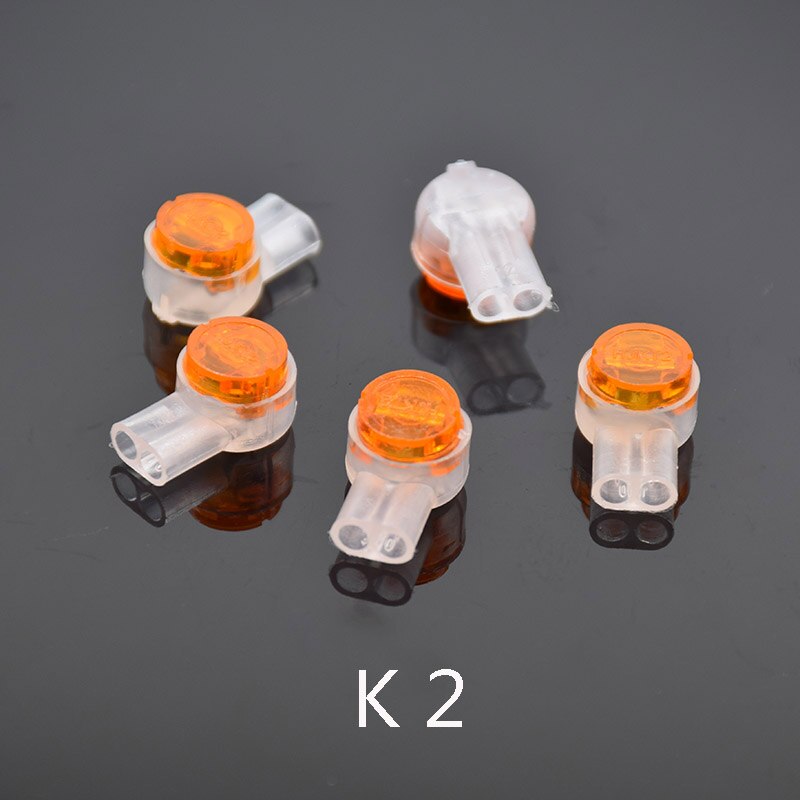 50pcs Rj45 Connector K1 K2 K3 Crimp Connection Terminals Connector Waterproof Wiring Ethernet Cable Telephone Cord Terminals: 50pcs  K2