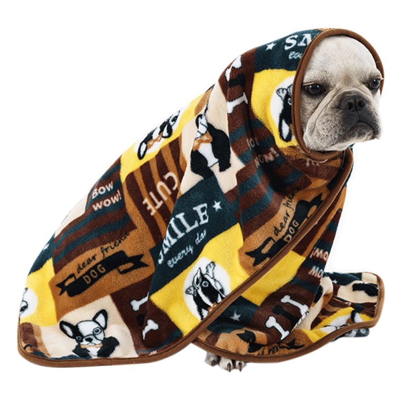1 matten Fleece Franse Bulldog Dekens Winter Warm Pet Dog Bed Mat voor Honden Kussen Deken Puppy Kat Slapen Bedekt mats2020