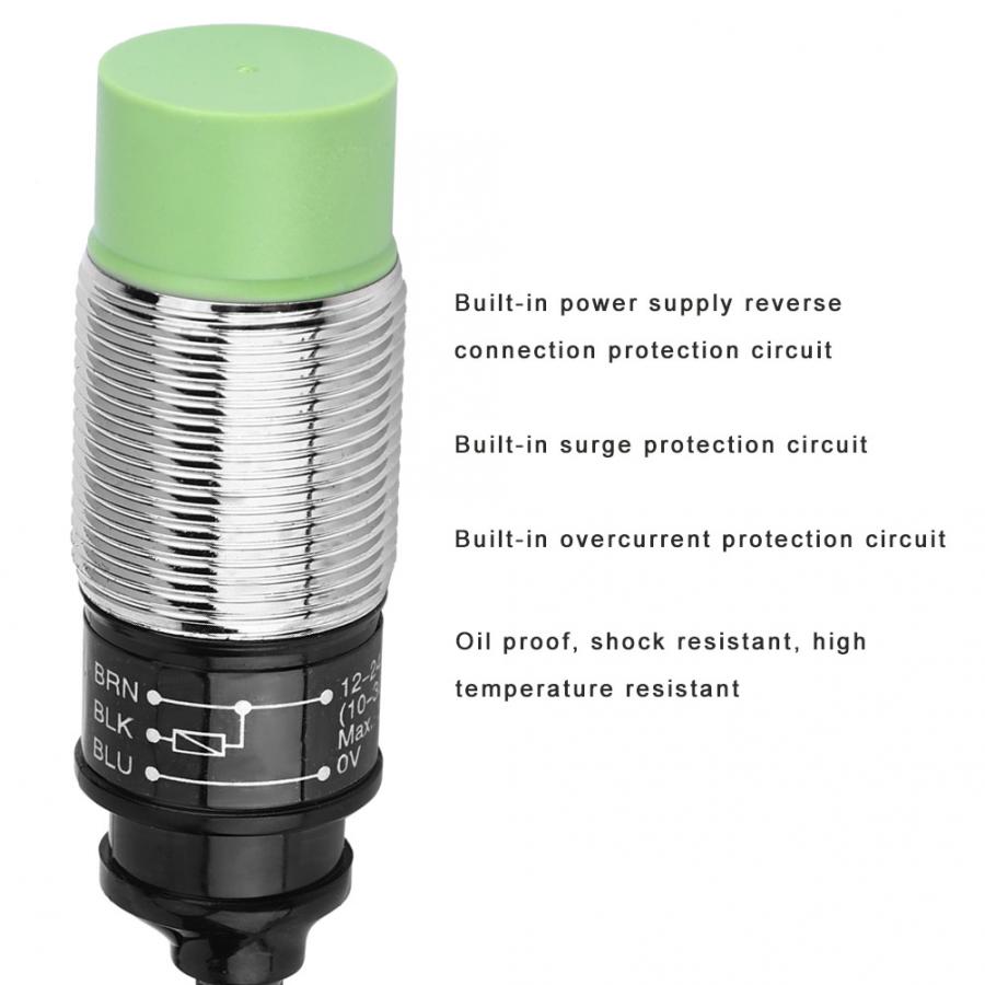 Interruptor de proximidad inductivo de 3 cables sin Sensor NPN interruptor de detección Hall 10 ~ 30VDC interruptor de proximidad Hall