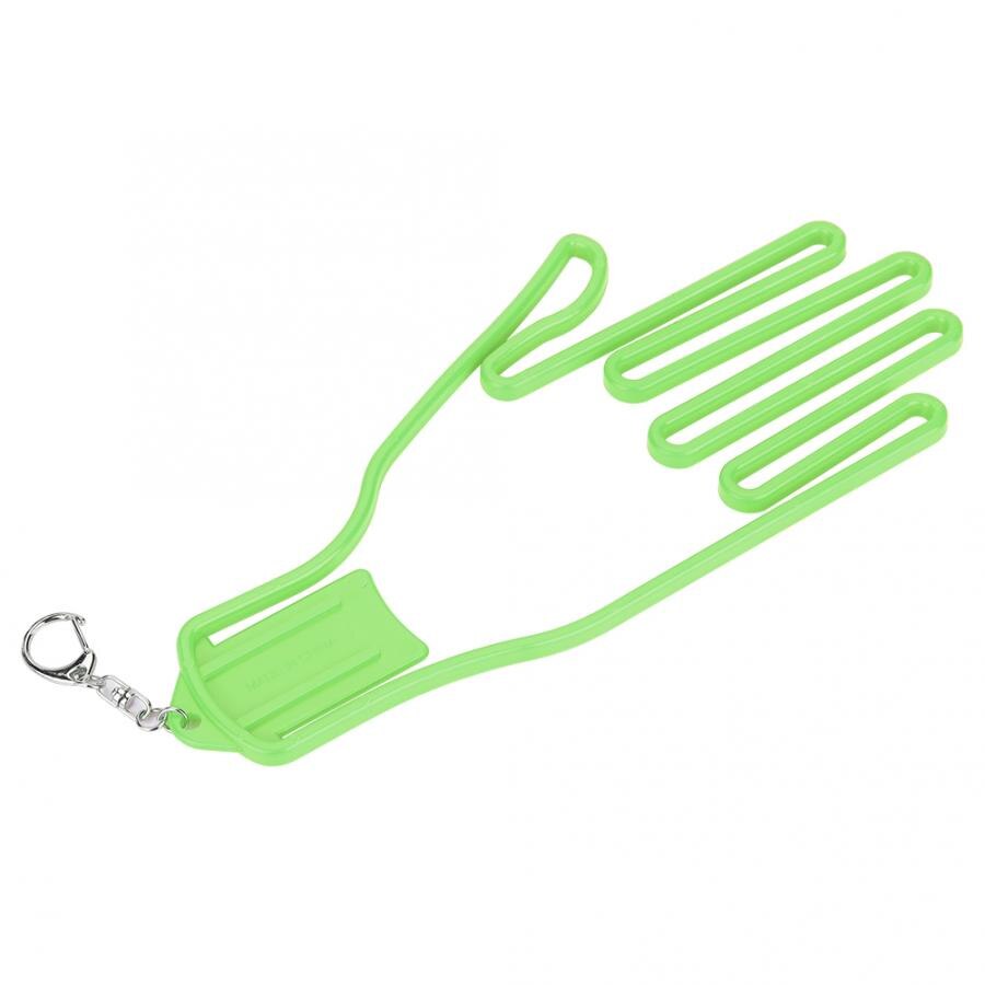 Venstre / højre diygloves holder båre plasthandsker framegroves handsker support ramme racktilbehør: Grøn