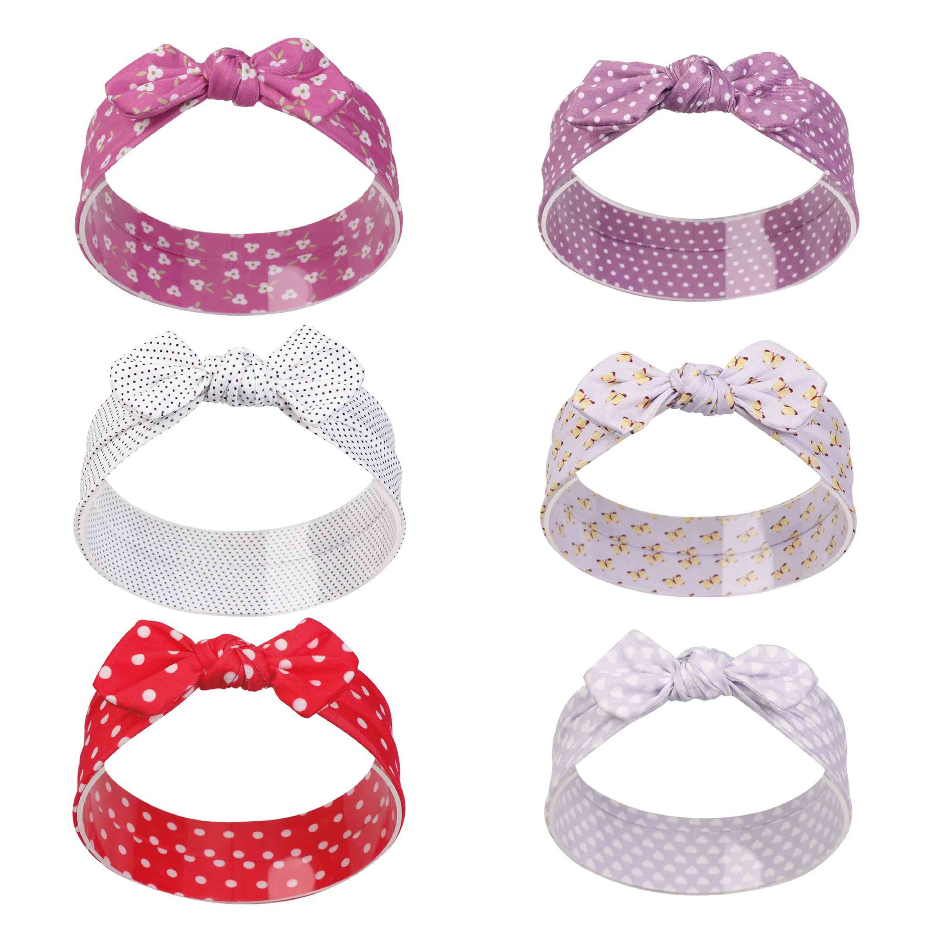 6Pcs Baby Hoofdband Schattige Konijn Oor Neonata Boog Bloem Elastische Bandana Baby Meisjes Hoofdbanden Kinderen Tulband Haar Accessoires Set