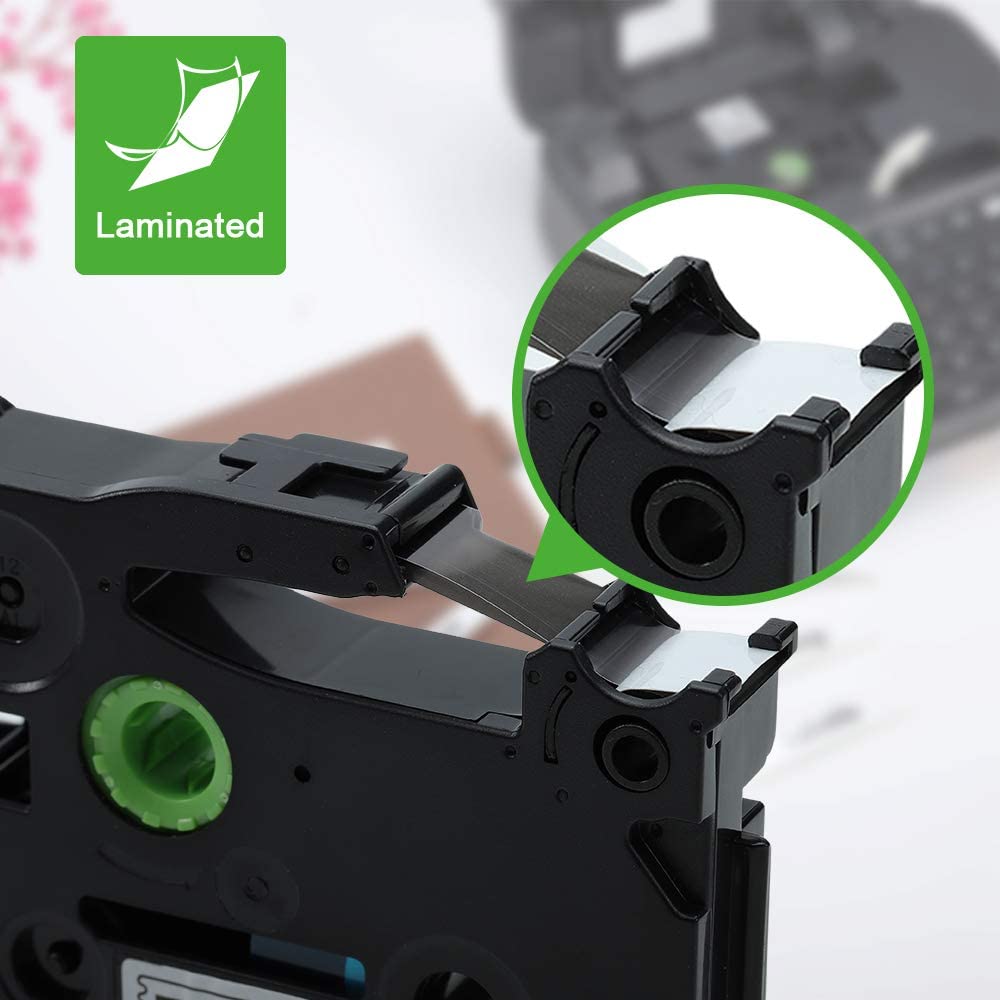 Labelife Compatibel Label Tape Voor Brother P Touch Label Maker Tape, TZe-231 Tape 12Mm Gelamineerd Wit TZe231 TZ231 Voor PT-D200