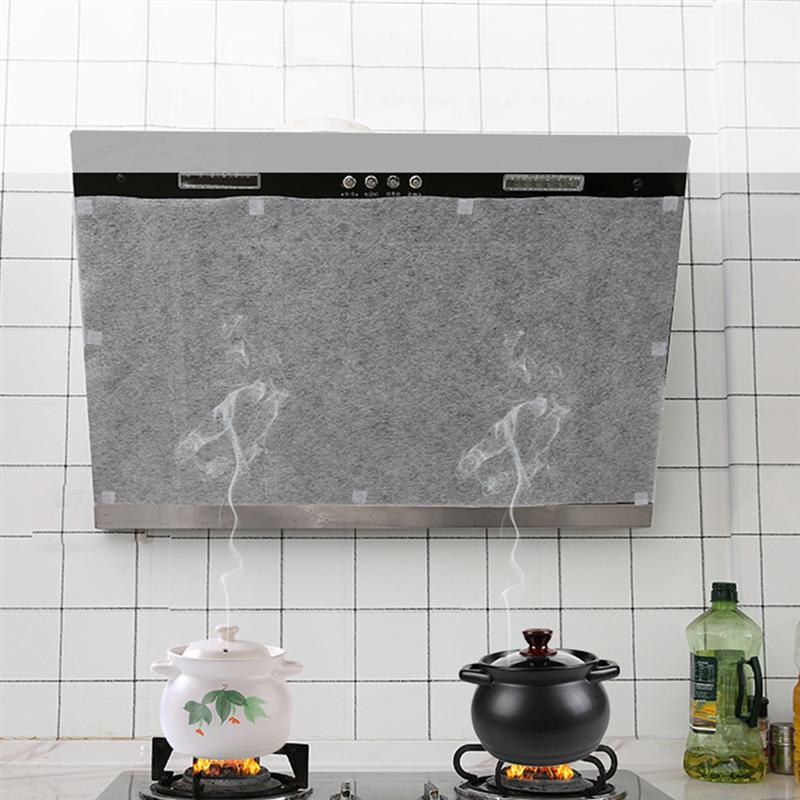 2pcs Grease Oil-absorbing Paper Extractor Hood Range Hood Filter Paper For Cooker Hoods Disposable Kitchen Oil Filter Paper
