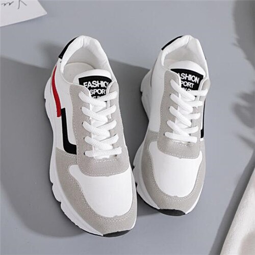 2020 nowych kobiet tenisówki kobiet wiosna sportowe buty damskie obuwie lekkie oddychające płaskie buty Tenis Feminino: Czerwony / 5