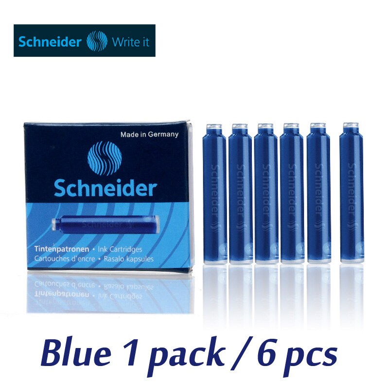 Germany Schneider BK401 children students practice calligraphy pen male and female 0.38 mm EF pointed bag mail: blue  ink cartridges