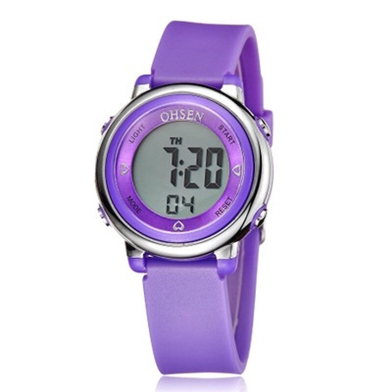 Relogio Feminino Digitale Handgelenk Uhr Weibliche Uhr Sport Uhren Frauen Wasserdichte LED Elektronische Uhr Für Frauen Laufen draussen: Violett