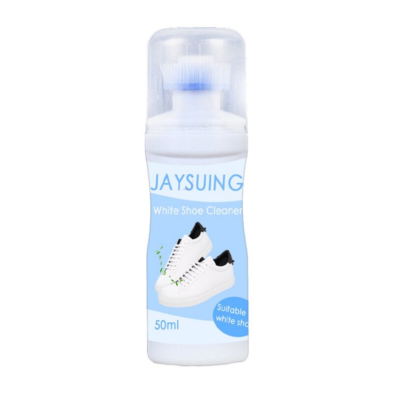 Tragbare Weiß Schuhe Reiniger Mit Schuh Pinsel Bleichen Erfrischt Polnischen Reinigung Werkzeug Für lässig Leder Schuh Turnschuhe 50ml # L