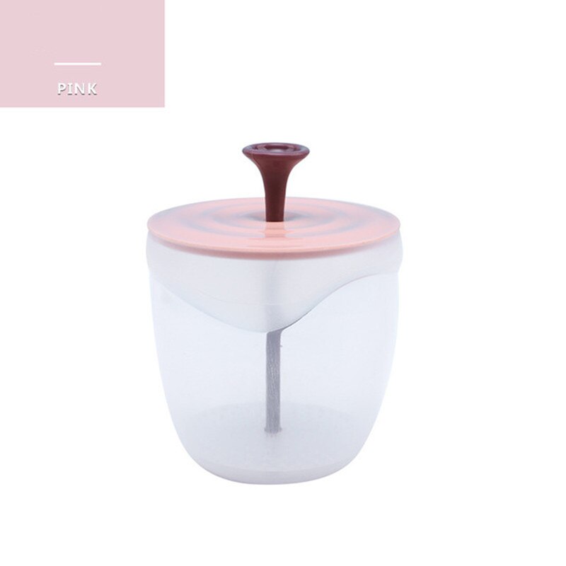 Portable Foaming Maker Face Cleanser Shower Bath Shampoo Cream Simple Foamer Bubble Plastic Device Body Face Wash Cleansing Cup: Pink
