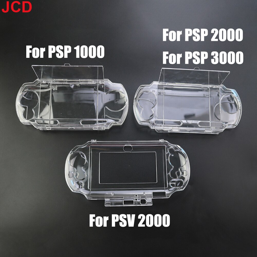 JCD 1 pièces coque de protection rigide transparente en cristal pour PsVita Psv PSP 1000 2000 3000 coque de protection complète du corps