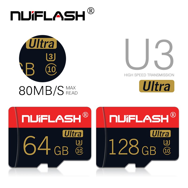 Originele micro sd-kaart klasse 10 geheugenkaart 64 gb 128 gb mini micro sd flash drive 16gb 32 gb geheugenkaart tf-kaart voor telefoon