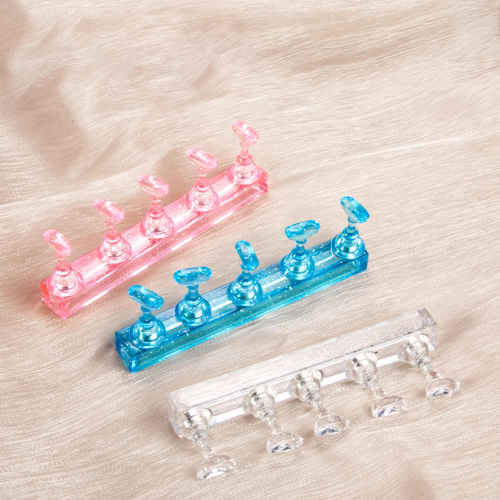 1pc nagelkonsthållare övningsställ uv-gellack visningshylla nagelform diy manikyr övningsverktyg