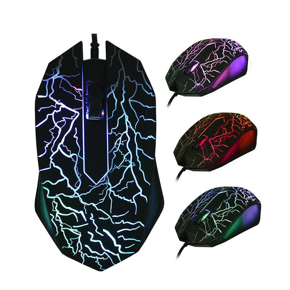 3200 DPI Computermuizen Kleurrijke LED Professionele Muis Gaming Ultra-precieze Voor Dota2 LOL Gamer Muis Ergonomische USB Bedrade Muis: Default Title