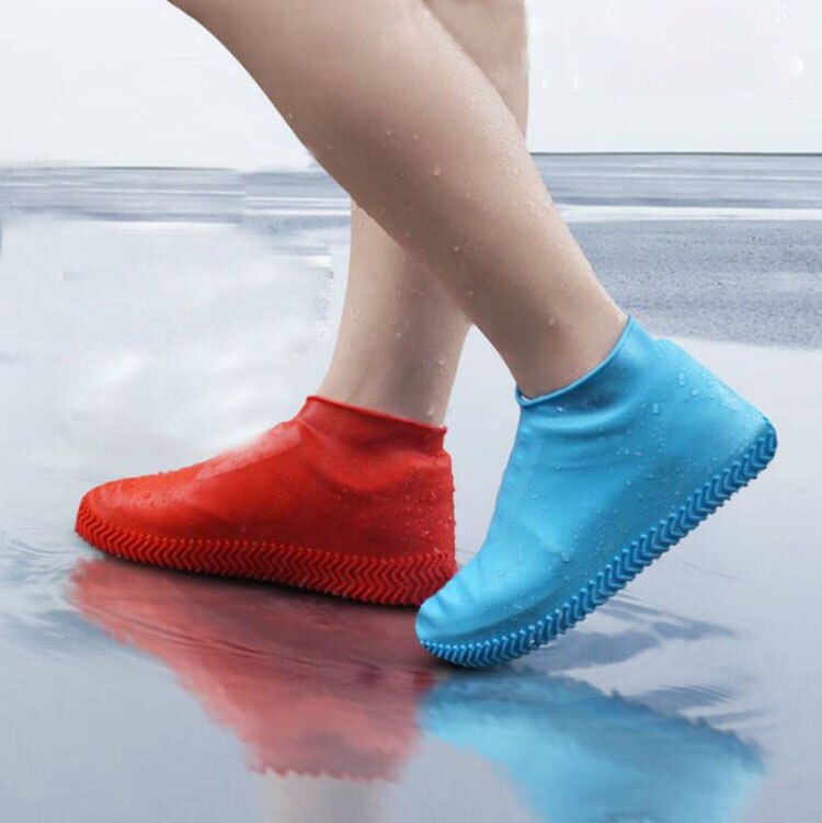 Recyclable Silicone Shoe Covers Reusable Waterproof Shoes Covers Rain Boots Non-slip многоразовые бахилы Shoe Covers for Rain
