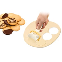 3 stuk Fondant Deeg Roller Mes Cookie Ronde Mes Vierkante Cookie Cutter Cake Dessert Decoratie Tool Keuken Benodigdheden