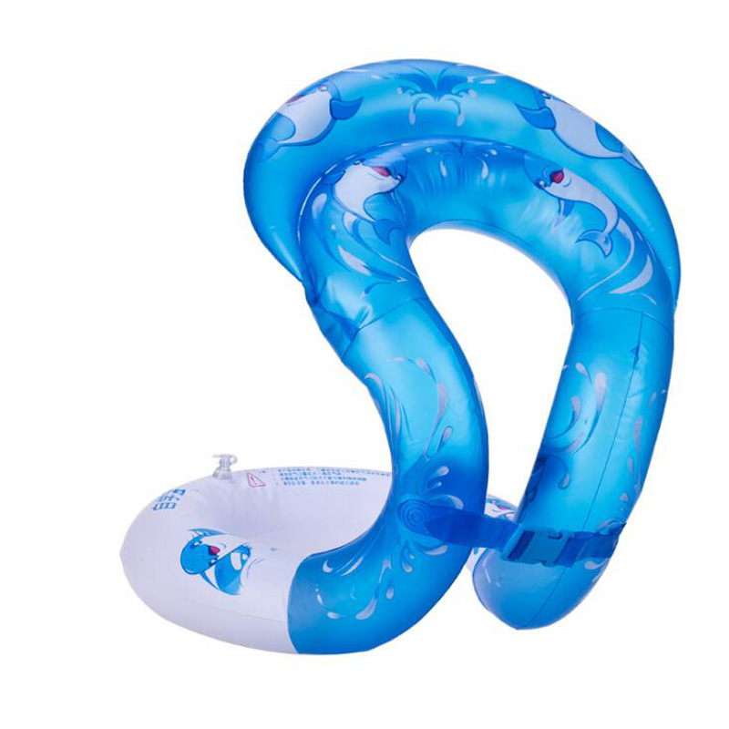 thickened double balloon learning swim collar self-study environmental pvc swim ring kids baby swim toys