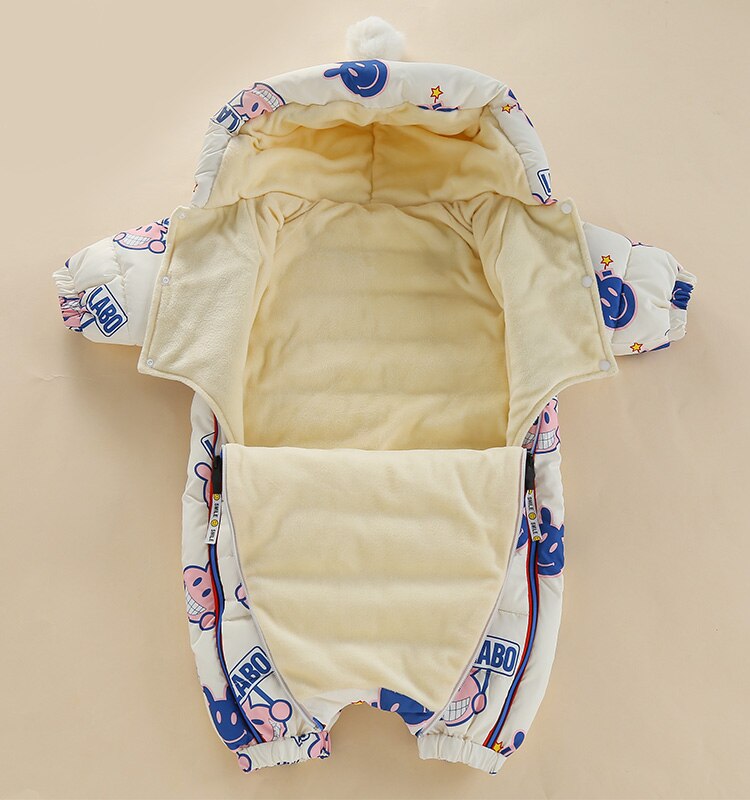 Baby rompertjes Overalls Kleding Winter Jongen Meisje Kledingstuk Dikker Warm Pure Katoen Bovenkleding jas jas kids Sneeuw Wear