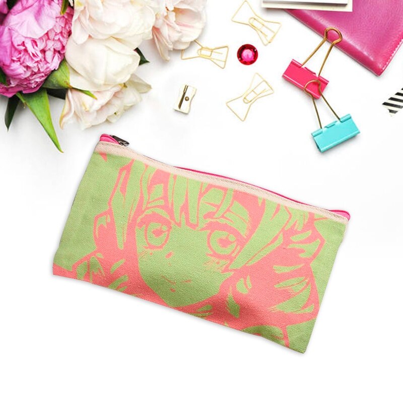 Potlood Pouch Student Briefpapier Pencilcase Canvas Art Pen Wrap Case Opslag Schoolbenodigdheden Potlood Tas