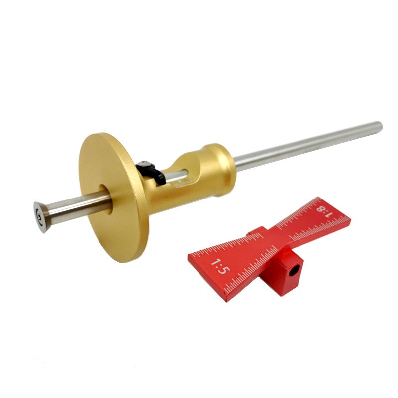 Woodworking Wheel Marking Gauge and Dovetail Jig Set Aluminum Wood Scribe Gauge Parallel Line Drawing Mortise Marking Gauge