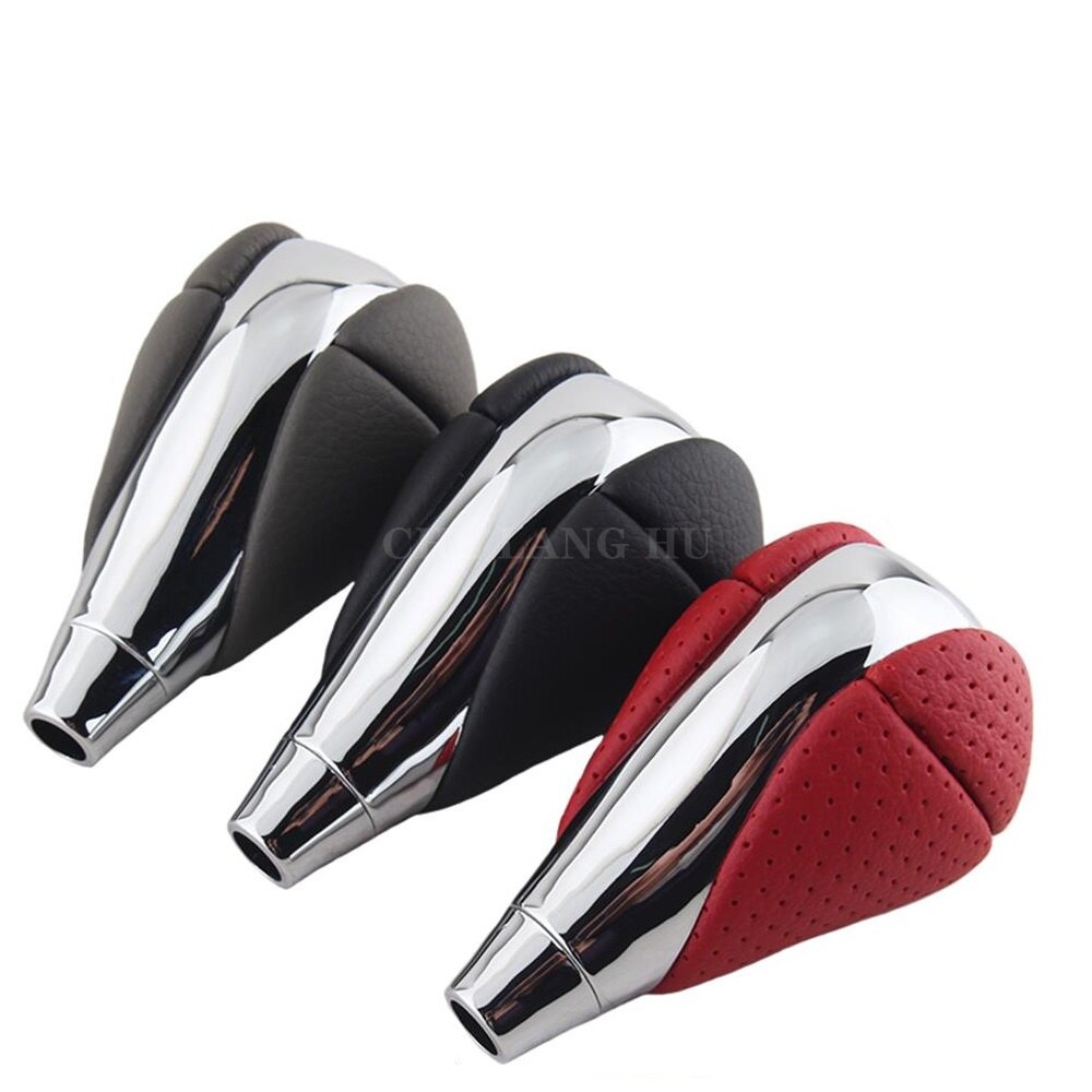 Leather Chrome Automatic Gear Shift Knob For Lexus IS200 IS250 IS300 IS350 2005 2006 2007