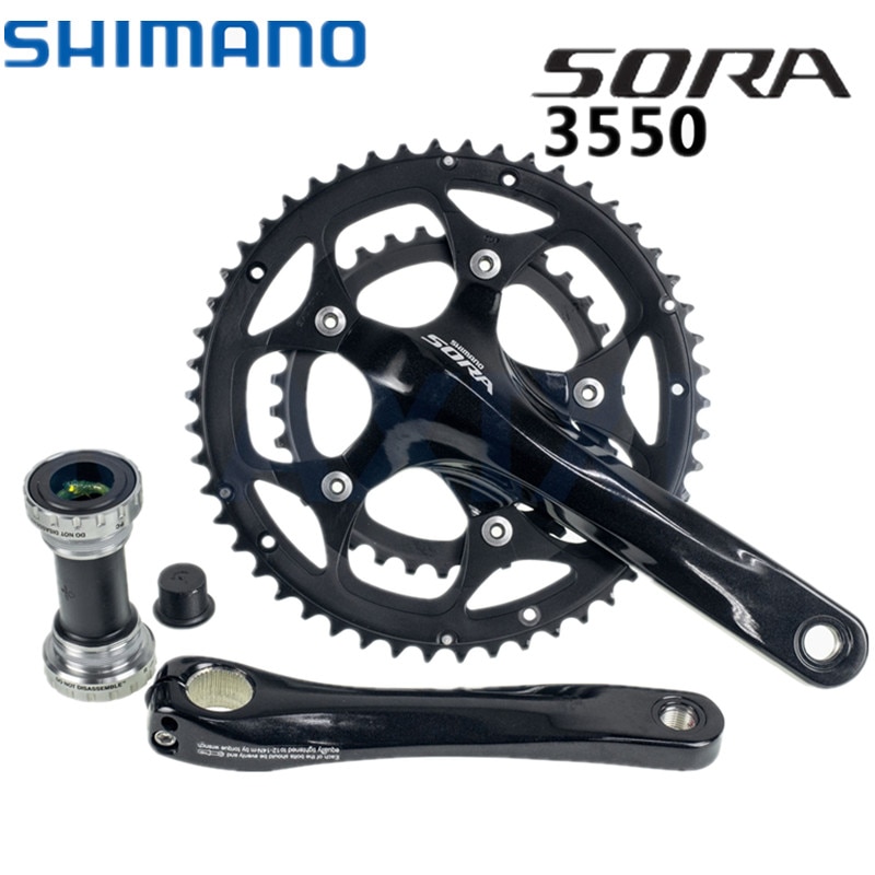 Shimano Sora FC-3550 Crankset 170mm 50/34T Double Compact Crank BSA Bottom Bracket 3550 Chain Wheel Guard Cover Protector 2x9s