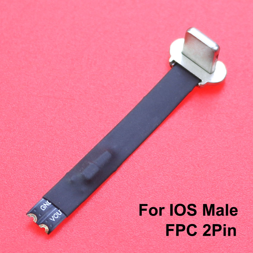 Conector Micro USB tipo C FPC 2 pines 3 pines con resistencia R1 Cable plano suave Cable de carga macho extensión de Cable de carga rápida para teléfono