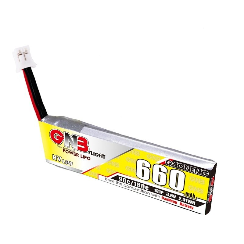 1-10 stk. gaoneng gnb 660 mah 3.8v 1s 90c/180c hv 4.35v lipo-batteri med  ph2.0 plugger til emax tinyhawk king kong ldarc tiny 7: 1 stk