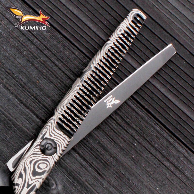 KUMIHO DMS-60 Japanischen edelstahl 440C 6 &quot;haar schere einstellen haar schneiden und ausdünnung schere gute Japan schere