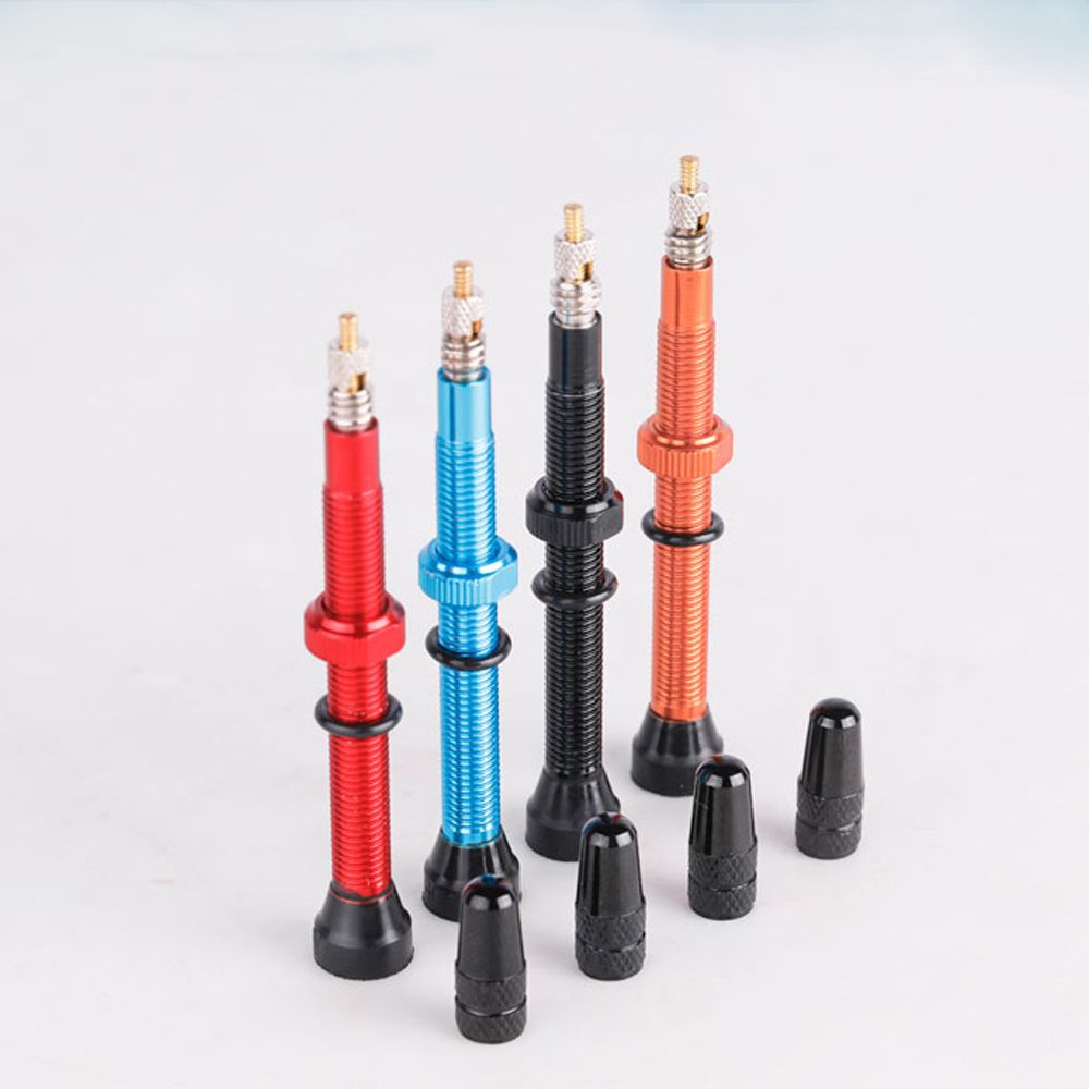 1 Paar Fiets 48/60/78Mm Presta Ventiel Voor Road Mtb Fiets Tubeless Banden Messing Kern Legering stem Tubeless Kit Compatibel