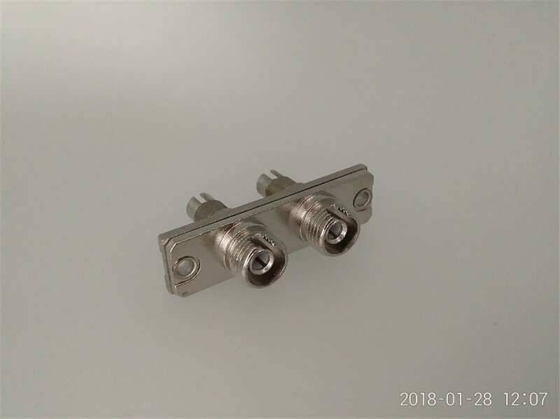 5pcs fibra di DIN-FC hybrid adattatore duplex femmina a femmina connettore Rettangolare SM MM metallo accoppiatore 0.2dB trasporto libero ELINK