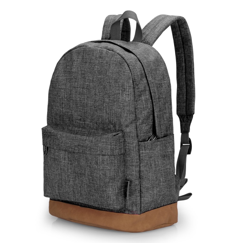 TINYAT Men Male Canvas Backpack Gray Casual Rucksacks 15inch Laptop Backpacks College Student School Bag Backpack Women Mochila