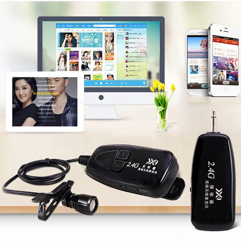 2.4G Wireless Microphone Speech Headset Megaphone Radio Mic For Loudspeaker Teaching Meeting Tour Guide Microphones
