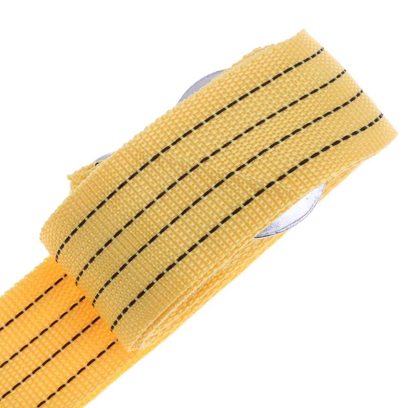 3Ton 4m Car Towing Rope Tow Cable Strap Towing Pull Rope with Hooks for Heavy Duty Car Emergency