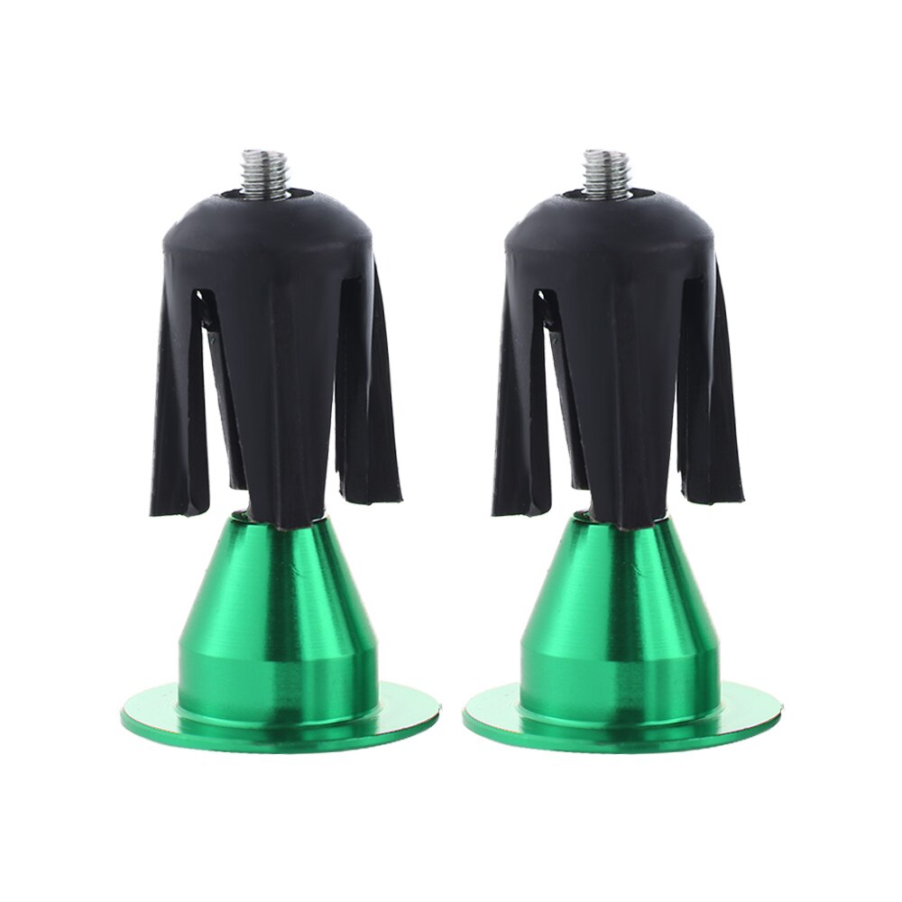 Bouchons de guidon de vélo en alliage d'aluminium, 2 pièces, poignées de bicyclette, accessoires de vélo vtt: green