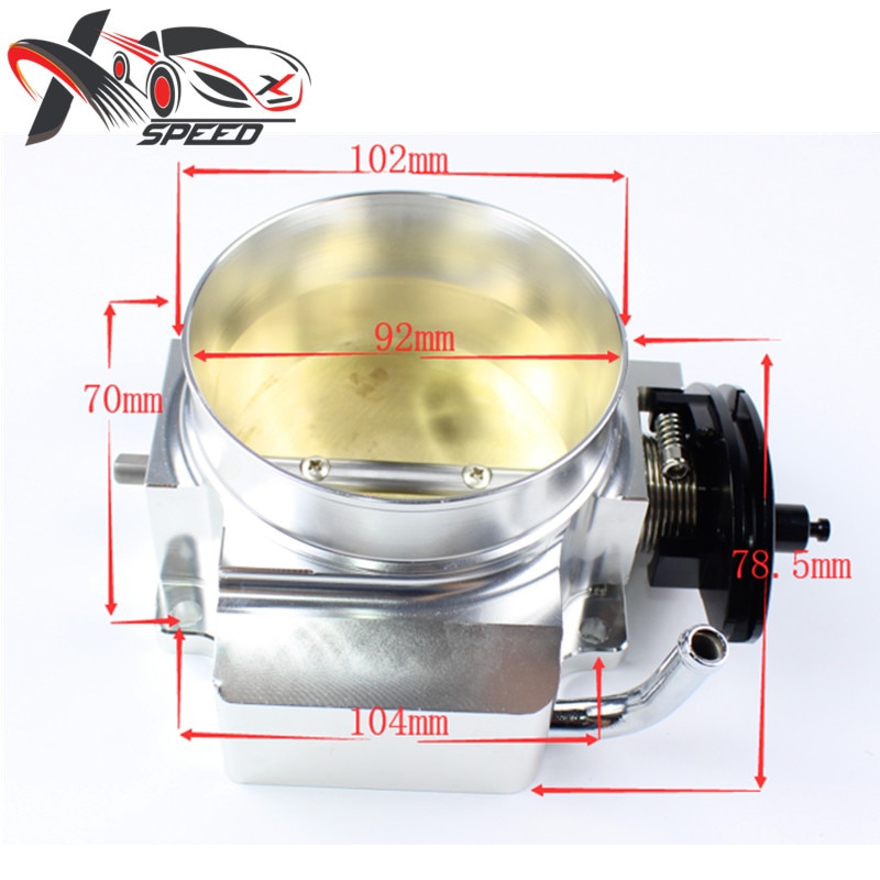 For LS1 92mm Throttle Body V8 Aluminum With High Performance Enlarged Intake Manifold