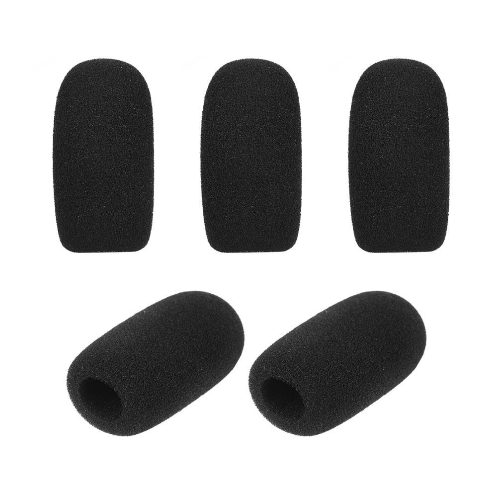 Mini Microphone Windscreens Mic Foam Covers for Lapel Lavalier Headset Microphone Black, Pack of 5pcs: F typ