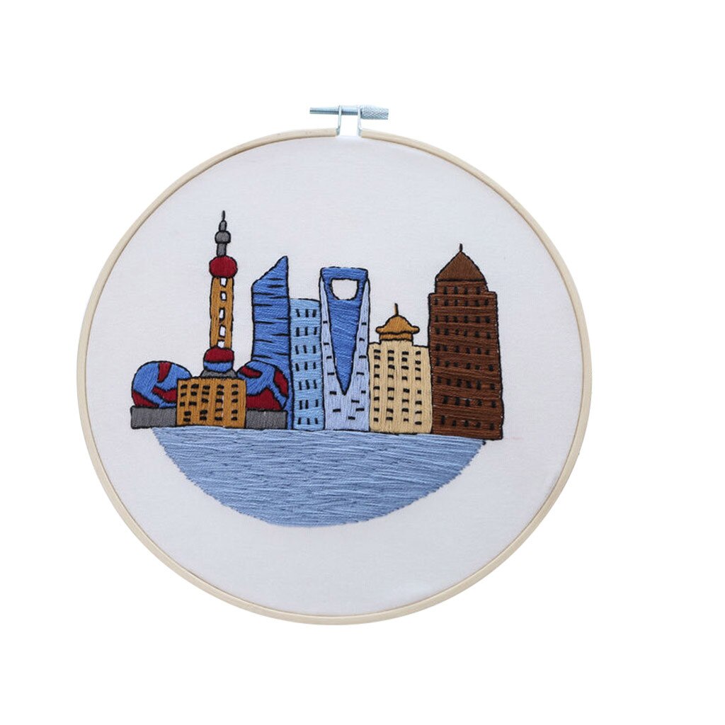 Embroidery Cross Stitch Kit Set for Beginners-Handmade Embroidery DIY Craft European Embroidery Materials Package Needlework: A