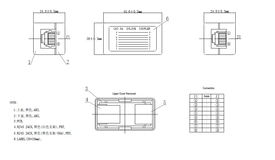 RJ45 CAT5e Inline Paar CAT5E Netwerk Ethernet Connector Vrouwelijk Naar Vrouwelijke Adapter Kabel CAT.5E Standaard Ethernet Adapter