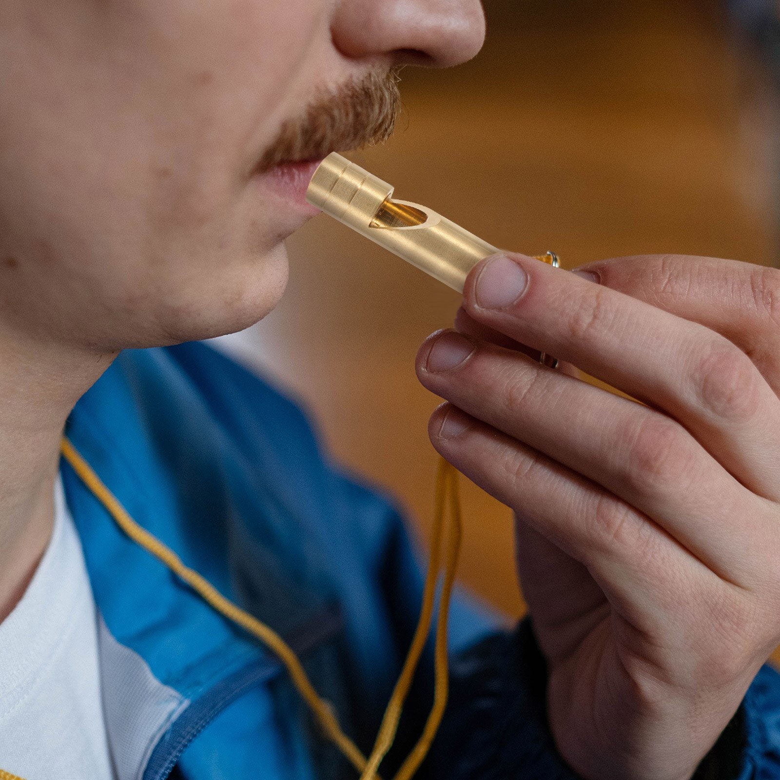 2 stück pfeifen aus messing, anhängerpfeife, schiedsrichterpfeife, wettkampfpfeife, messingpfeife für kinder, erwachsene, zuhause