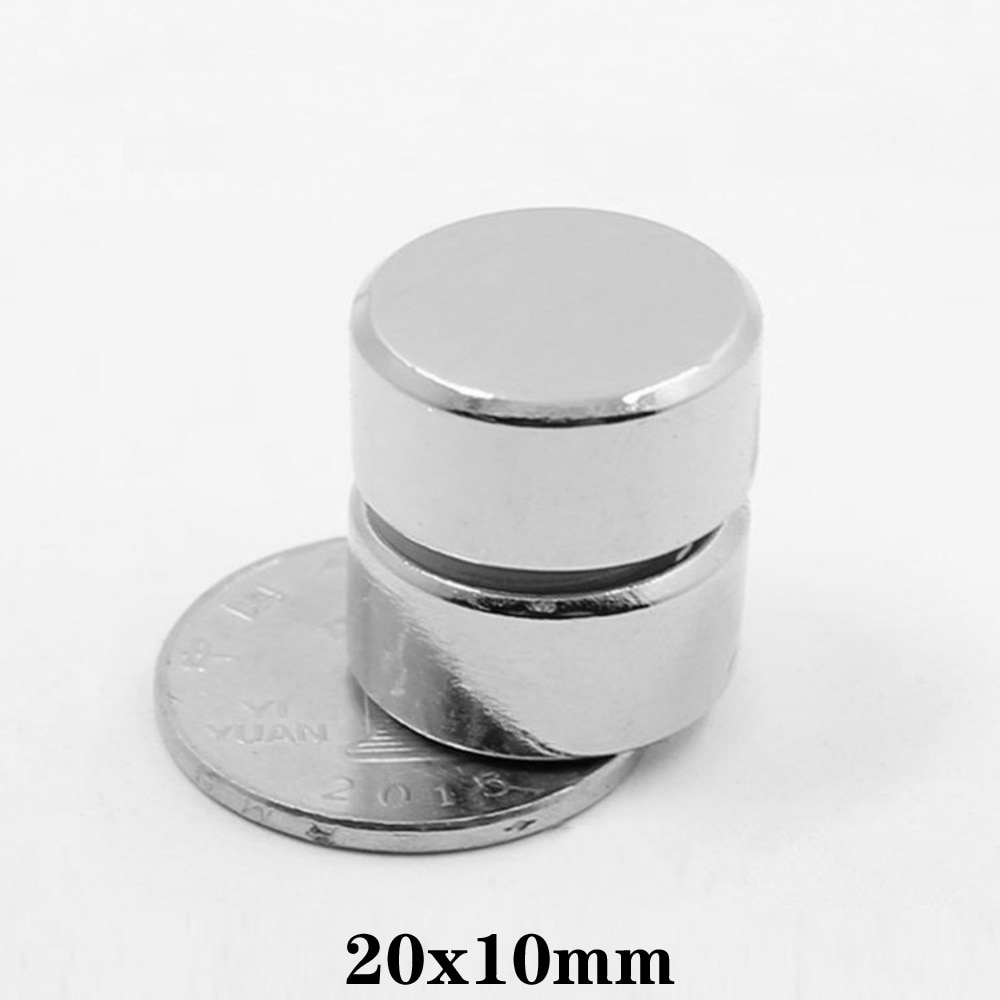 2/5/10/15/20Pcs 20X10 Krachtige Magneten 20Mm X 10Mm permanente Ronde Magneet 20X10Mm Neodymium Magnetische Super Sterke Magneet 20*10