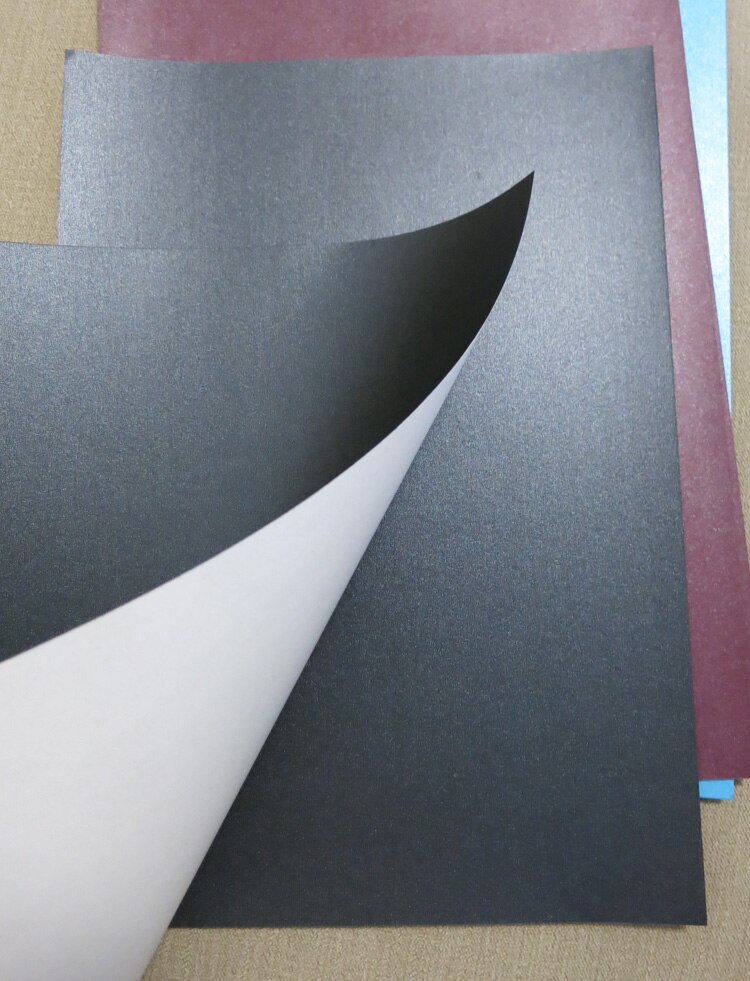 A4 120g Single sided Pearl Color Paper Print Paper Handicraft Paper: 120g Black