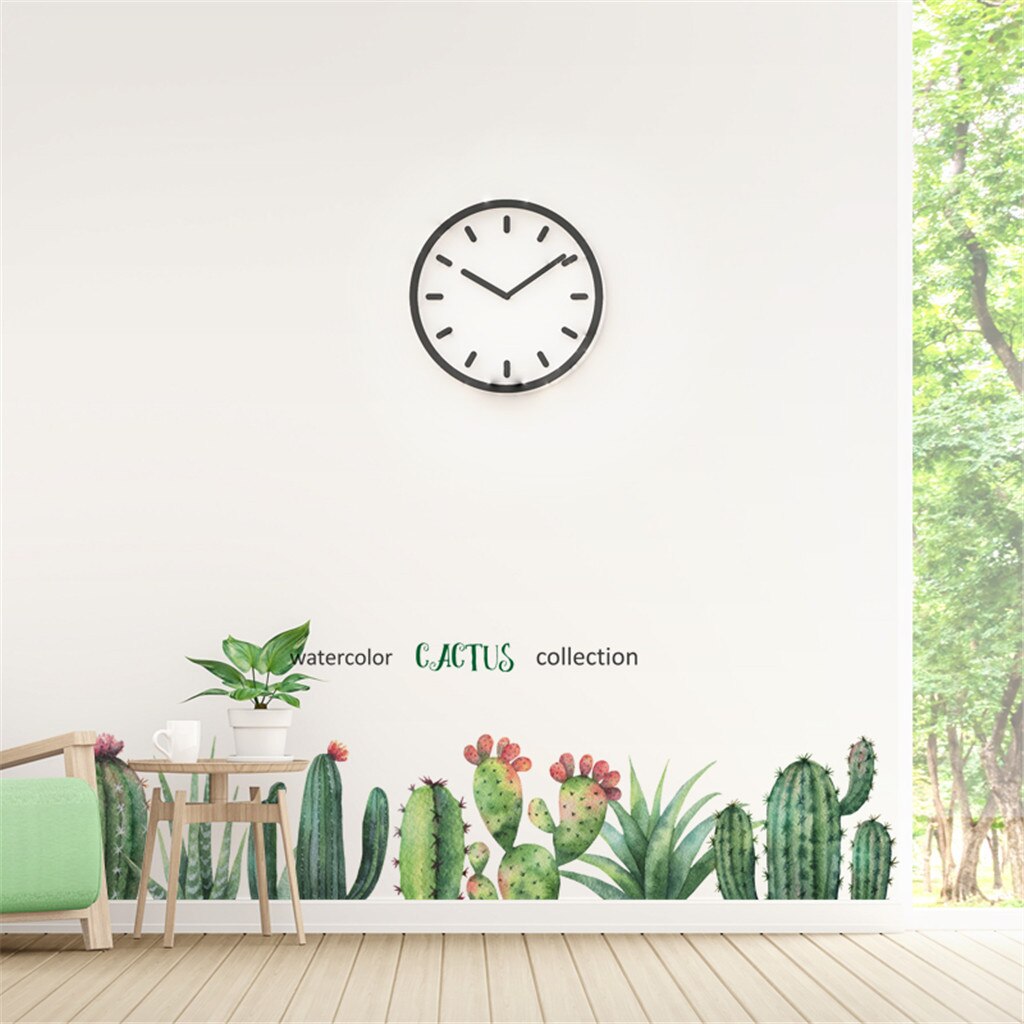 Hojas de plantas tropicales, pegatinas de pared, decoración del hogar, habitación de los niños, pegatinas de plantas verdes: C