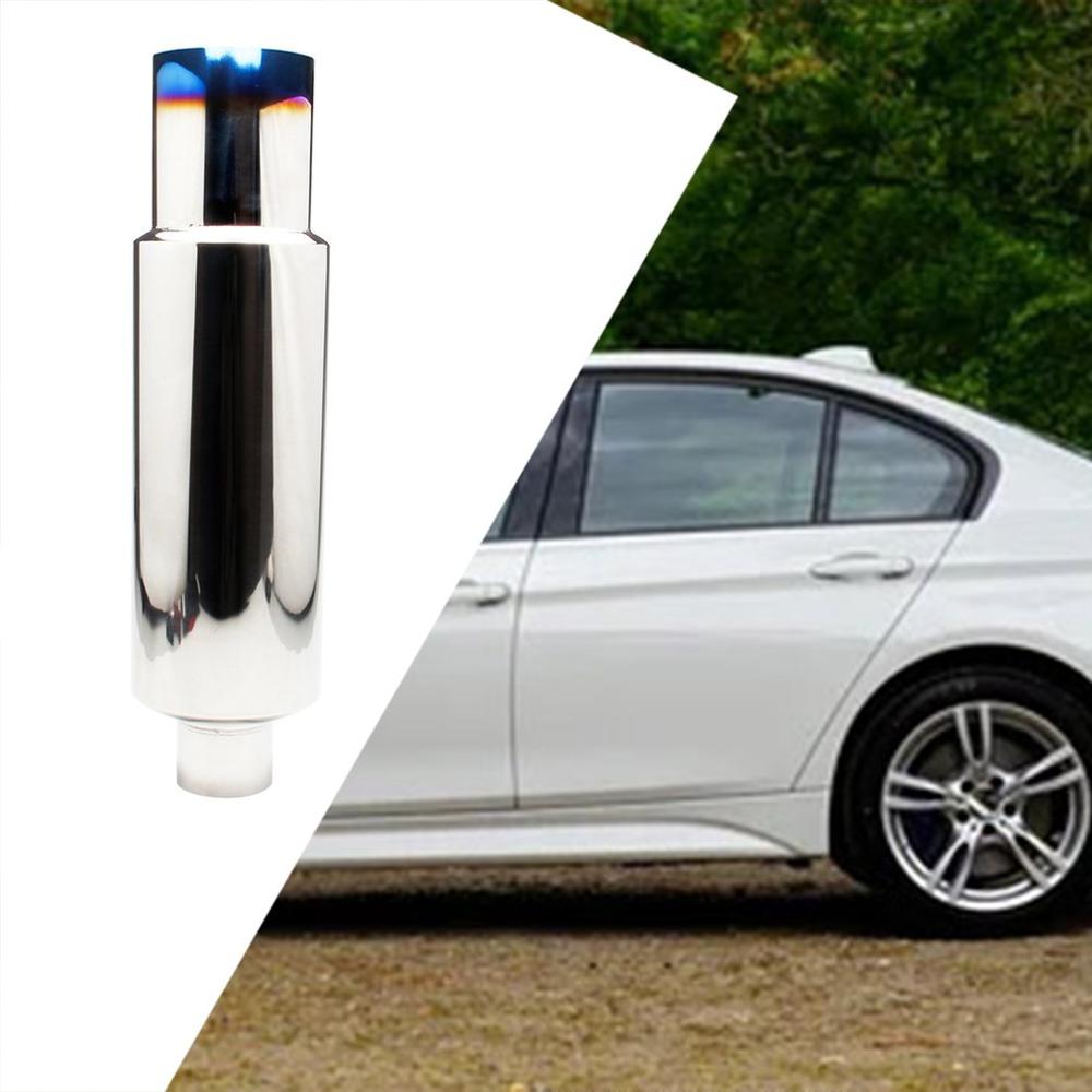 Car Exhaust Pipe Muffler Tail Pipe Universal Stainless Steel Length 470mm Diameter 91mm Car Modified Parts