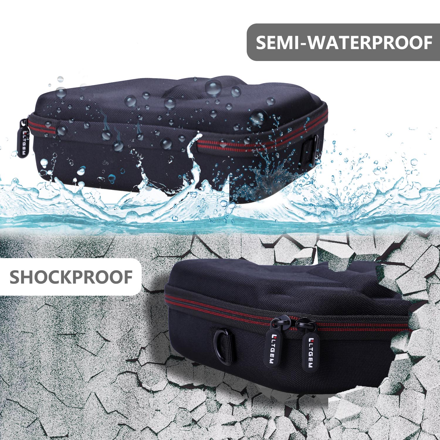 Twardy futerał EVA do lornetki TQYUIT lub FONSAWA 20x50, BAK4 Prism FMC Lens Binoculars Ochronna torba do przechowywania (tylko etui!)