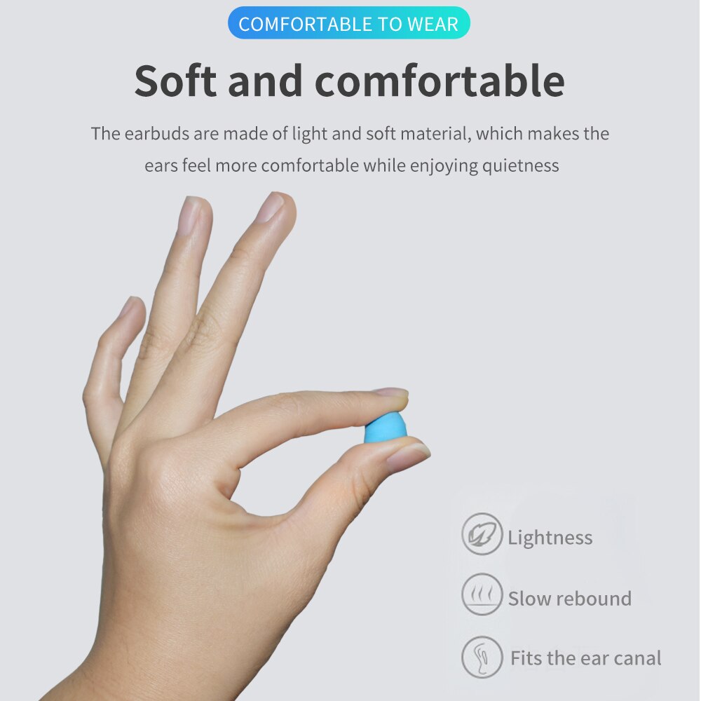 Purple 5 Pairs Earplugs Anti-Noise Sleeping Earplugs Antinoise Foam Ear Plugs Soundproofing Disposable Ear Plugs Noise Reduction