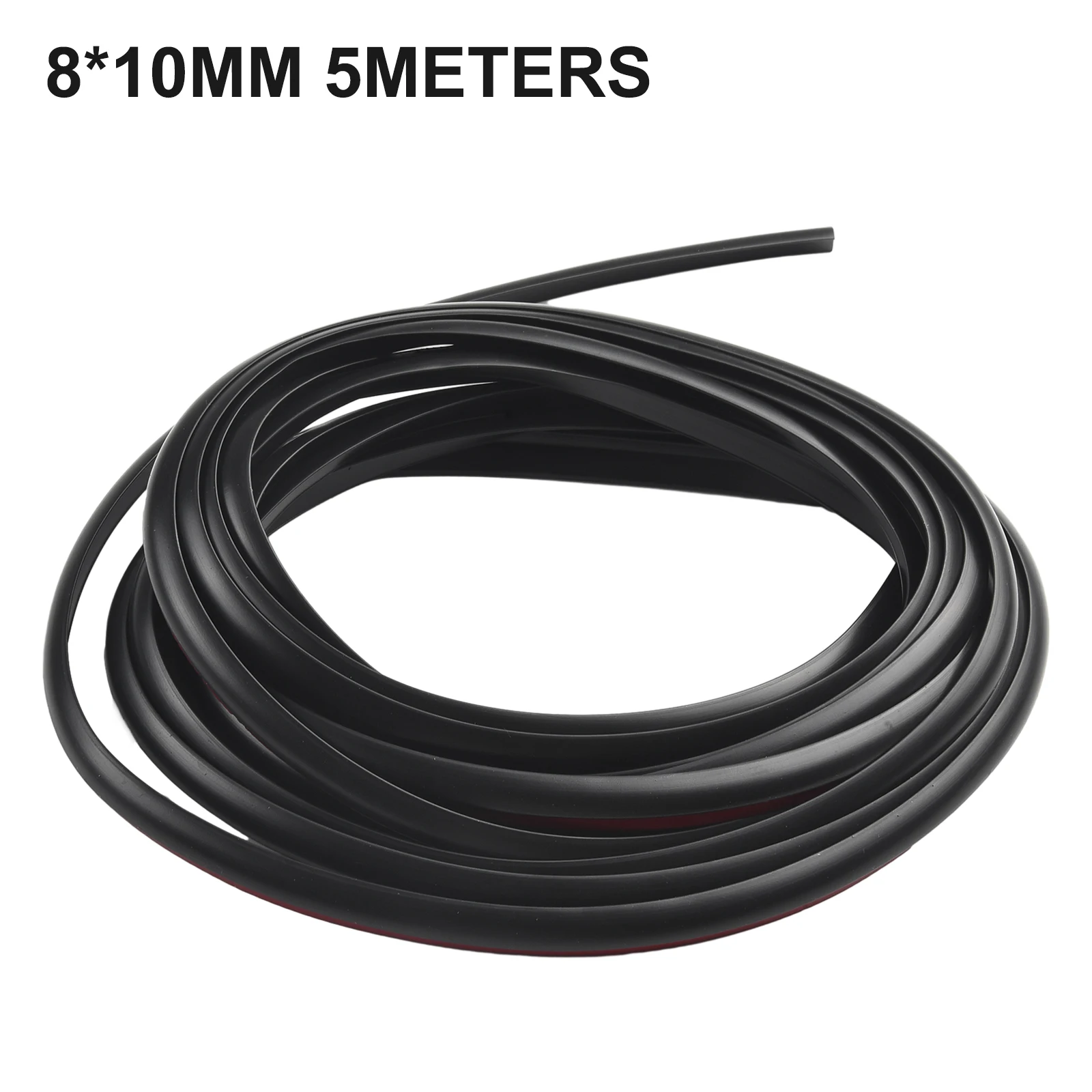 5m sorte biltætningslister skrå t-formet kantliste gummi stødabsorberende vandtæt lydisoleret epdm-gummi 8mm*10mm